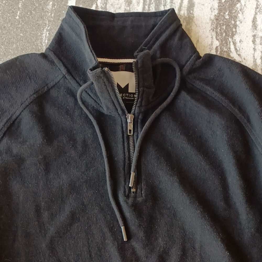 M by Michael Strahan Men's 1/4 Zip Sweater Sweatshirt New Size Medium